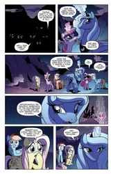 Size: 584x898 | Tagged: applejack, derpibooru import, fluttershy, idw, official preview, pinkie pie, princess luna, rainbow dash, s1 luna, safe, spoiler:comic, spoiler:comic06, twilight sparkle