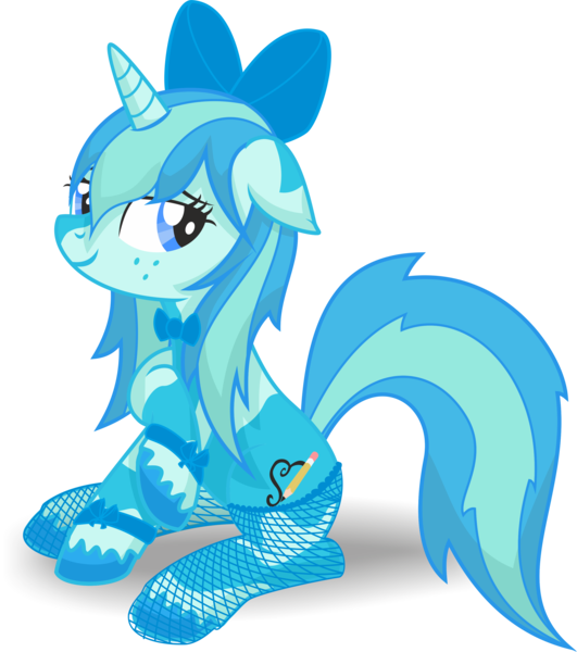 Size: 2948x3328 | Tagged: safe, artist:leopurofriki, derpibooru import, oc, unofficial characters only, pony, unicorn, clothes, simple background, solo, stockings, transparent background