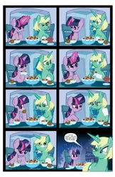 Size: 1444x2222 | Tagged: comic book, corndog, derpibooru import, edit, idw, jade singer, my little pony mysteries, safe, summer mane, the mystery of the fattening eclair