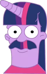 Size: 374x583 | Tagged: derpibooru import, ned flanders, recolor, safe, the simpsons, twilight sparkle, wat