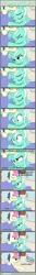 Size: 1063x7980 | Tagged: artist:tritebristle, bed, bed mane, bon bon, comic, comic:heartstrings, derpibooru import, falling, hug, lyra heartstrings, safe, sweetie drops