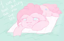 Size: 934x607 | Tagged: artist:colorlesscupcake, crying, pinkie pie, safe, solo, water