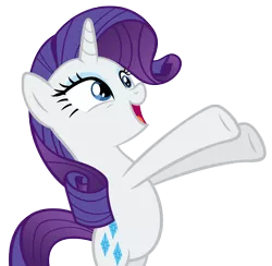 Size: 5130x5000 | Tagged: safe, artist:tzolkine, derpibooru import, rarity, unicorn, magical mystery cure, absurd resolution, bipedal, excited, happy, simple background, solo, transparent background, vector