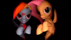 Size: 1192x670 | Tagged: 3d, artist:legoguy9875, dark, derpibooru import, fluttershy, gmod, rainbow dash, semi-grimdark