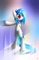 Size: 1759x2698 | Tagged: safe, artist:n_thing, derpibooru import, vinyl scratch, pony, bipedal, solo