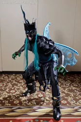 Size: 400x600 | Tagged: artist:oshova750, cosplay, derpibooru import, human, irl, irl human, king metamorphosis, photo, queen chrysalis, rule 63, safe, solo