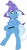 Size: 2143x4000 | Tagged: safe, artist:bork88, artist:joey darkmeat, derpibooru import, trixie, pony, belly button, bipedal, cape, clothes, colored, hat, simple background, solo, transparent background, trixie's cape, trixie's hat, vector, wand