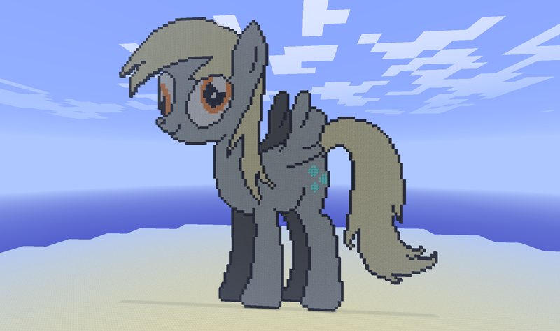 pixel art minecraft my little pony derpy