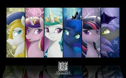 Size: 5333x3333 | Tagged: safe, artist:unnop64, derpibooru import, princess cadance, princess celestia, princess luna, twilight sparkle, twilight sparkle (alicorn), alicorn, bat pony, pony, absurd resolution, female, mare, night guard, princess, royal guard