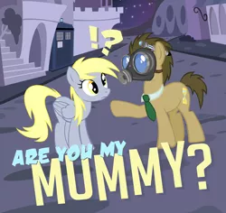 Size: 900x850 | Tagged: safe, artist:pixelkitties, derpibooru import, derpy hooves, doctor whooves, time turner, pegasus, pony, doctor who, empty child, female, mare, tardis, the empty child