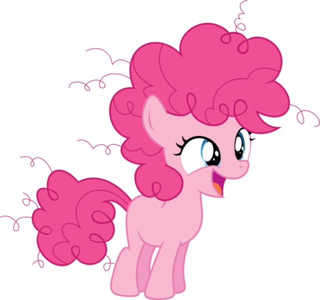 Size: 924x865 | Tagged: artist:hawk9mm, cute, derpibooru import, filly, fluffy mane, happy, mane, open mouth, pink, pinkie pie, poofy, safe, simple background, smiling, solo, transparent background, vector