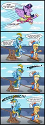 Size: 2000x5586 | Tagged: safe, artist:gray--day, derpibooru import, applejack, rainbow dash, twilight sparkle, twilight sparkle (alicorn), alicorn, pony, magical mystery cure, comic, female, flying, mare, that explains everything