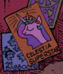 Size: 128x150 | Tagged: safe, artist:andypriceart, derpibooru import, idw, princess celestia, ponified, alicorn, pony, spoiler:comic, spoiler:comicm03, celestia superstar, female, jesus christ superstar, mare, micro-series, poster, the babboons, the monkees