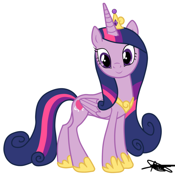 Size: 3600x3600 | Tagged: safe, artist:andreamelody, derpibooru import, princess cadance, twilight sparkle, twilight sparkle (alicorn), alicorn, pony, female, high res, mare, recolor, simple background, solo, transparent background, vector