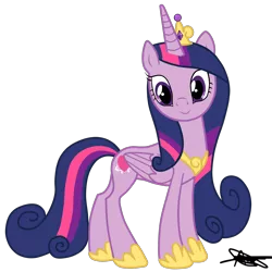 Size: 3600x3600 | Tagged: safe, artist:andreamelody, derpibooru import, princess cadance, twilight sparkle, twilight sparkle (alicorn), alicorn, pony, female, high res, mare, recolor, simple background, solo, transparent background, vector
