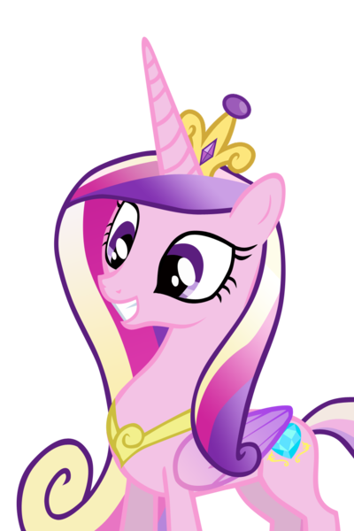 Size: 915x1373 | Tagged: artist:andreamelody, derpibooru import, grin, princess cadance, safe, simple background, solo, transparent background, vector