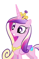 Size: 915x1373 | Tagged: artist:andreamelody, derpibooru import, grin, princess cadance, safe, simple background, solo, transparent background, vector