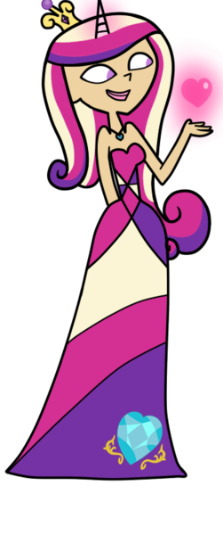 Size: 322x770 | Tagged: artist:andreamelody, clothes, cutie mark, derpibooru import, dress, humanized, princess cadance, safe, simple background, skinny, solo, style emulation, total drama island, transparent background, vector