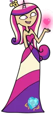 Size: 322x770 | Tagged: artist:andreamelody, clothes, cutie mark, derpibooru import, dress, humanized, princess cadance, safe, simple background, skinny, solo, style emulation, total drama island, transparent background, vector
