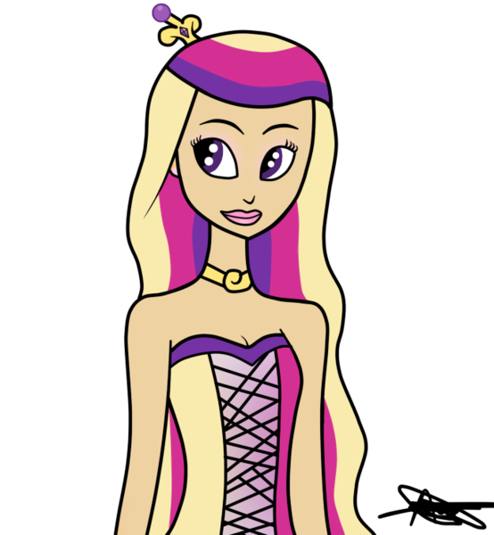Size: 685x742 | Tagged: artist:andreamelody, derpibooru import, humanized, princess cadance, safe, simple background, skinny, solo, transparent background, vector