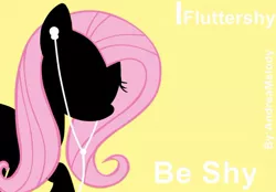 Size: 530x369 | Tagged: artist:andreamelody, derpibooru import, earbuds, fluttershy, ipod, safe, solo