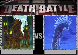 Size: 844x604 | Tagged: death battle, derpibooru import, forest spirit, nightwalker, princess mononoke, safe, shishigami, timber wolf