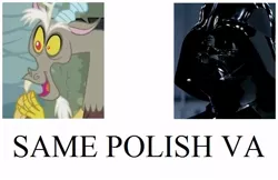 Size: 574x372 | Tagged: darth vader, derpibooru import, discord, exploitable meme, grzegorz pawlak, poland, polish, safe, same voice actor, star wars