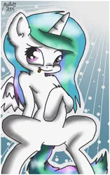 Size: 626x1000 | Tagged: artist:atryl, artist:natalistudios, edit, princess celestia, suggestive