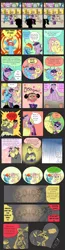 Size: 850x3265 | Tagged: safe, artist:rasputins-gold, derpibooru import, fluttershy, rainbow dash, twilight sparkle, human, brony, care bears, comic, fat, hat, neckbeard, plushie, trilby, waifu dinner