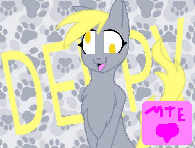 Size: 671x509 | Tagged: artist:meylinthehedgehog, cat, derpibooru import, derpy hooves, heart, kitten, safe, solo, species swap