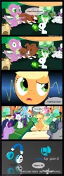 Size: 3624x10001 | Tagged: safe, artist:hatbulbproductions, derpibooru import, angel bunny, applejack, fluttershy, gummy, octavia melody, opalescence, owlowiscious, pinkie pie, rainbow dash, rarity, spike, tank, twilight sparkle, winona, bird, cat, catfish, crocodile, dog, dragon, earth pony, owl, pegasus, pony, turtle, unicorn, just for sidekicks, absurd resolution, censored, comic, danger zone, gem, headphones, hungry, kenny loggins, music notes, onomatopoeia, song reference, stomach noise, top gun