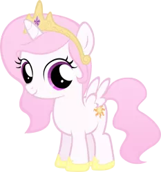 Size: 3049x3274 | Tagged: safe, artist:moongazeponies, derpibooru import, princess celestia, pony, cewestia, cute, cutelestia, filly, looking at you, simple background, smiling, solo, transparent background, vector