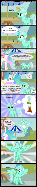 Size: 880x4423 | Tagged: safe, artist:cyberglass, derpibooru import, lyra heartstrings, princess celestia, alicorn, equestria girls, alicornified, comic, disappointed, humanized, humie, lyracorn, race swap