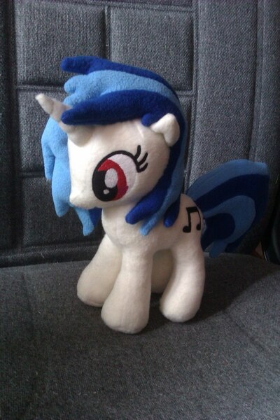 Size: 682x1024 | Tagged: artist:katikaket, derpibooru import, irl, photo, plushie, safe, vinyl scratch