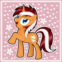 Size: 1500x1512 | Tagged: safe, artist:mcsadat, derpibooru import, oc, oc:orange cane, unofficial characters only, pony, unicorn, solo