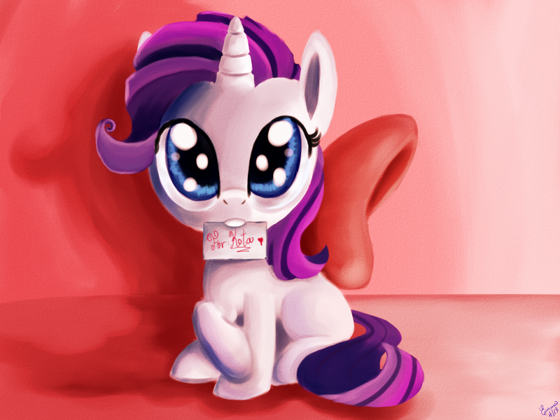 Size: 1200x900 | Tagged: safe, artist:kyle23emma, derpibooru import, rarity, filly, mouth hold