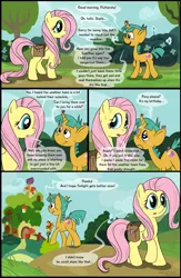 Size: 1000x1538 | Tagged: artist:smudge proof, comic, comic:heads and tails, derpibooru import, fluttershy, puppy dog eyes, safe, snail, snails