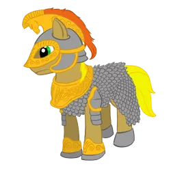 Size: 500x500 | Tagged: safe, artist:darkhestur, derpibooru import, ponified, earth pony, pony, lord of the rings, rohan, simple background, solo, warrior