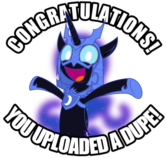 Size: 3000x2858 | Tagged: safe, artist:zutheskunk, derpibooru import, nightmare moon, .svg available, :d, armor, belly button, glowing eyes, helmet, high res, looking at you, nightmare dupe, open mouth, reaction image, simple background, smiling, solo, transparent background, vector