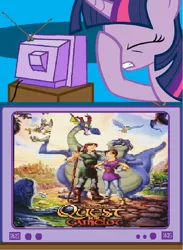 Size: 438x600 | Tagged: safe, derpibooru import, twilight sparkle, exploitable meme, facehoof, meme, quest for camelot, tv meme