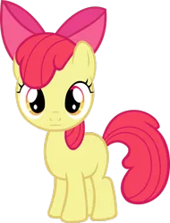 Size: 1024x1345 | Tagged: :3, apple bloom, artist:ratchethun, cute, derpibooru import, looking at you, safe, simple background, smiling, solo, transparent background, vector