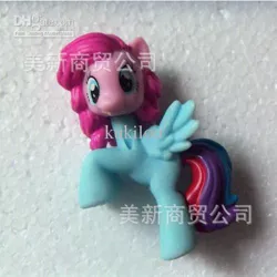 Size: 499x500 | Tagged: safe, derpibooru import, pinkie pie, rainbow dash, surprise, chimera, hybrid, body swap, chinese text, female, figure, head swap, joke, lesbian, pinkiedash, shipping, text, toy, wat, what has science done