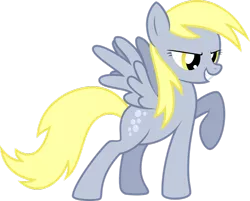 Size: 900x724 | Tagged: safe, artist:smokeybacon, derpibooru import, derpy hooves, pegasus, pony, female, grin, mare, simple background, smiling, solo, transparent background, vector