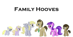 Size: 1024x520 | Tagged: amethyst star, artist:elzian-pie, colt, derpibooru import, derpy hooves, dinky hooves, dizzy doo, dizzy hooves, dj whooves, doctorderpy, doctor whooves, dreamy, family, female, filly, headcanon, male, necktie, offspring, parent:derpy hooves, parent:doctor whooves, parents:doctorderpy, safe, shipping, straight, time turner