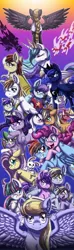 Size: 487x1639 | Tagged: safe, artist:inuhoshi-to-darkpen, derpibooru import, alula, amethyst star, applejack, big macintosh, blossomforth, cloud kicker, derpy hooves, dinky hooves, fluttershy, pinkie pie, pluto, prince blueblood, princess celestia, princess erroria, princess luna, rainbow dash, rarity, spike, twilight sparkle, oc, oc:nimbus gust, oc:shadow kicker, oc:star kicker, oc:tornado kicker, oc:wind kicker, pegasus, pony, fanfic, fanfic:the life and times of a winning pony, 4chan, female, lesbian, mare, pinkiedash, rarijack, shipping