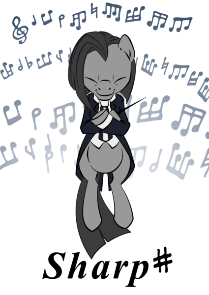 Size: 1200x1694 | Tagged: safe, artist:zillford, derpibooru import, oc, unofficial characters only, earth pony, pony, clef, music, music notes