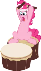Size: 3451x6000 | Tagged: absurd resolution, artist:masem, derpibooru import, drums, idw, idw showified, pinkie pie, safe, simple background, taiko, transparent background, vector