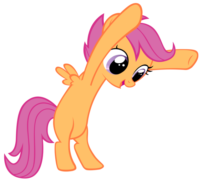 Size: 7529x6997 | Tagged: absurd resolution, artist:scritchy, derpibooru import, safe, scootaloo, simple background, solo, the show stoppers, transparent background, vector