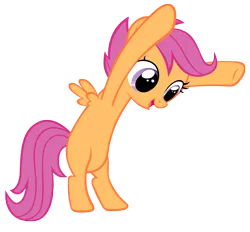 Size: 7529x6997 | Tagged: absurd resolution, artist:scritchy, derpibooru import, safe, scootaloo, simple background, solo, the show stoppers, transparent background, vector