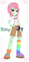 Size: 500x1039 | Tagged: safe, artist:kpendragon, derpibooru import, minty, equestria girls, equestria girls-ified, g3, g3 to equestria girls, humanized